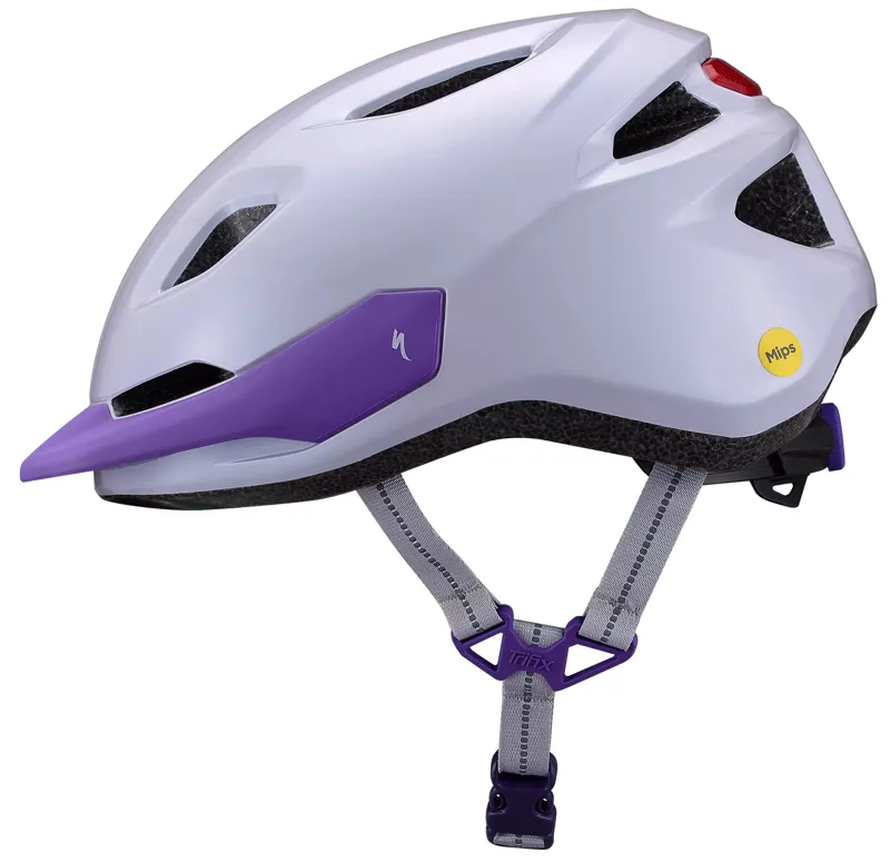 Shuffle 2 LED with Mips 49-55cm Childs Helmet in Lilac-2