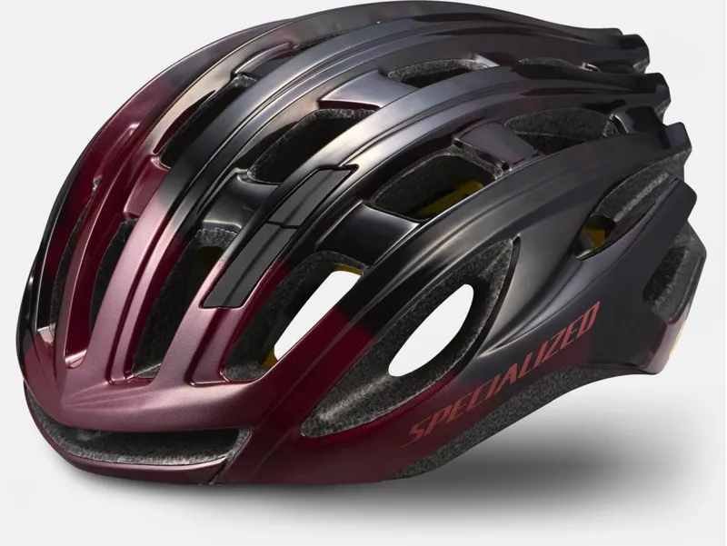 Specialized Propero III MIPS Road Helmet with ANGI in Maroon/ Black size Medium