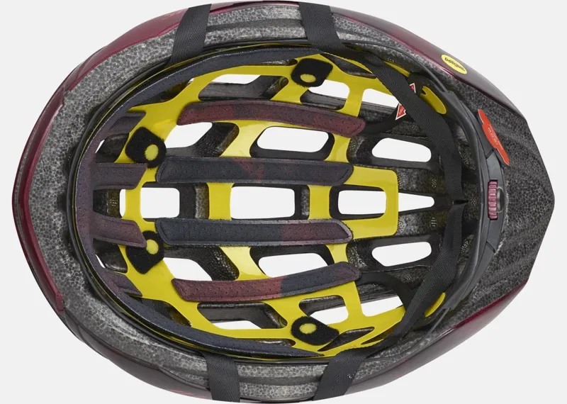 Specialized Propero III MIPS Road Helmet with ANGI in Maroon/ Black size Medium-3