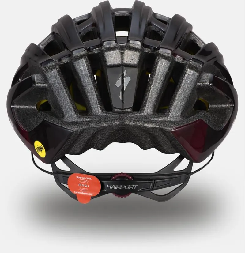 Specialized Propero III MIPS Road Helmet with ANGI in Maroon/ Black size Medium-5