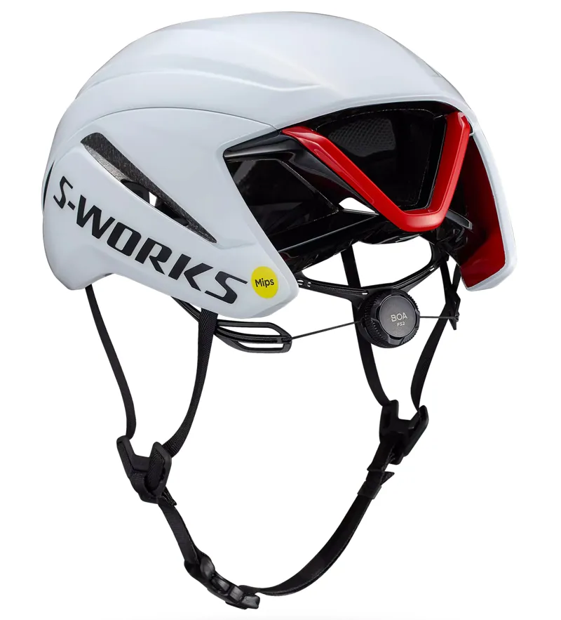 Specialized S-Works Evade 4 Helmet in White/Red-3