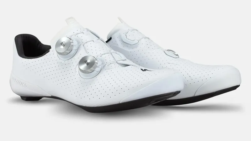 Specialized S-Works Torch Carbon Road Shoe in White size 46 Wide Fitting-1