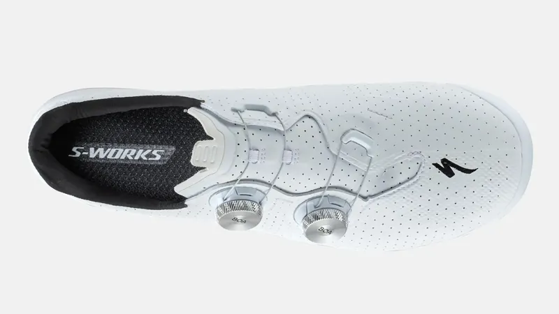 Specialized S-Works Torch Carbon Road Shoe in White size 46 Wide Fitting-3