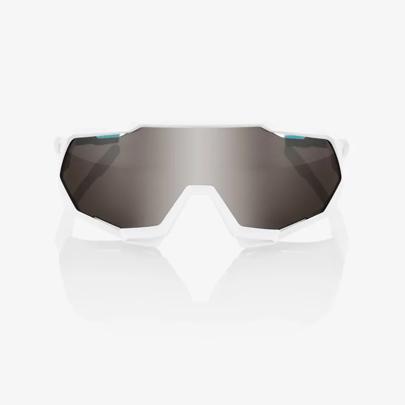 100percent Speedtrap Bora hansgrohe Team White with HiPER Silver Mirror Lens-1