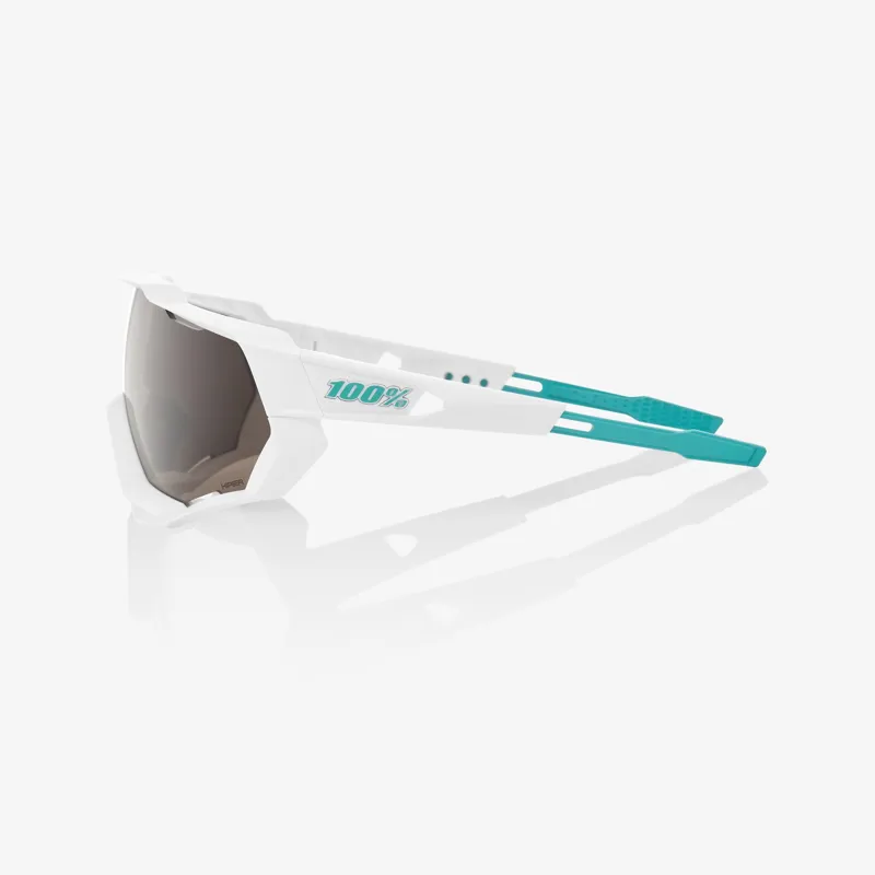 100percent Speedtrap Bora hansgrohe Team White with HiPER Silver Mirror Lens-2