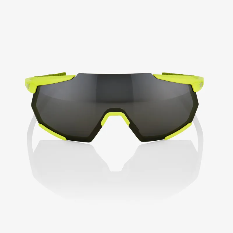 100 Percent Racetrap Mirror Black Lens Sunglasses in Green-1