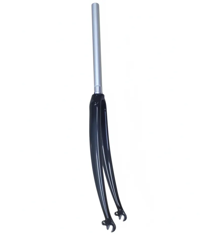 Aprebic Carbon Blade 1 Inch Threadless Alloy Steerer 700c Road Fork in Gloss Carbon Black