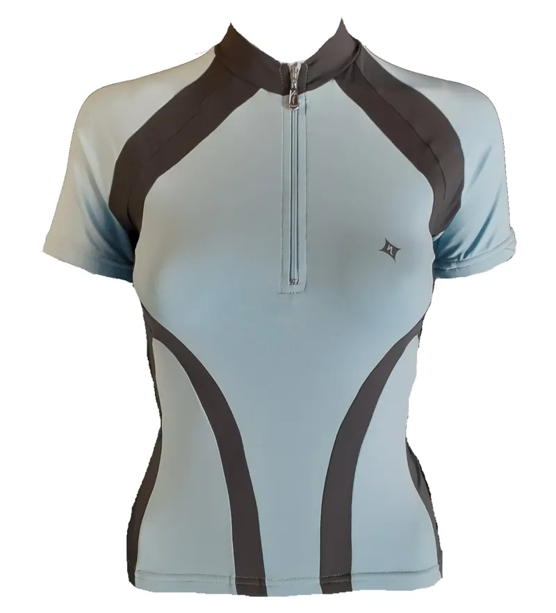 Specialized Stretch Womens Short Sleeve Jersey in Light Blue Grey Size XS