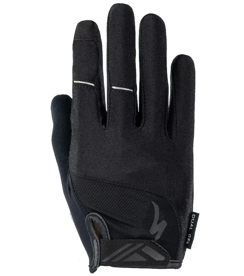 Specialzied Body Geometry Dual-Gel Long Finger Gloves in Black