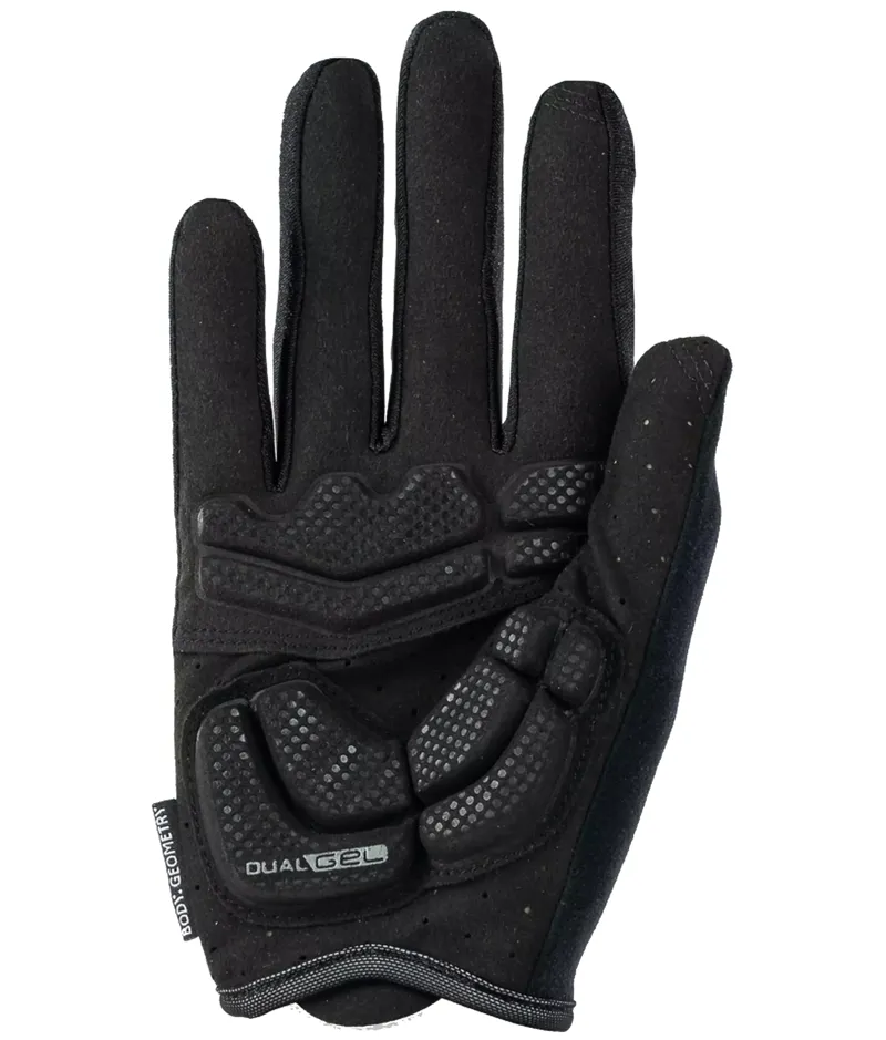 Specialzied Body Geometry Dual-Gel Long Finger Gloves in Black-1
