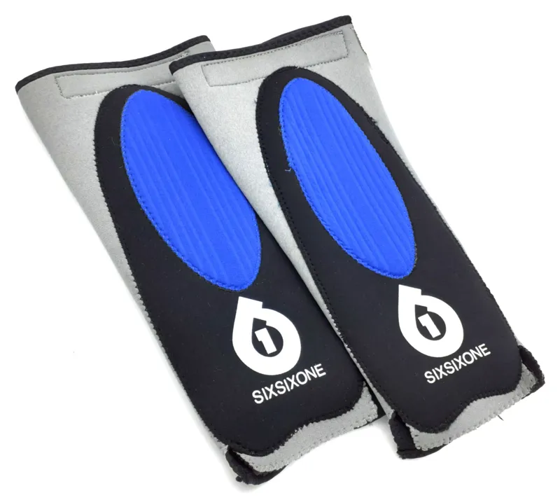 SixSixOne Veggie Shin Pads in Grey size Small
