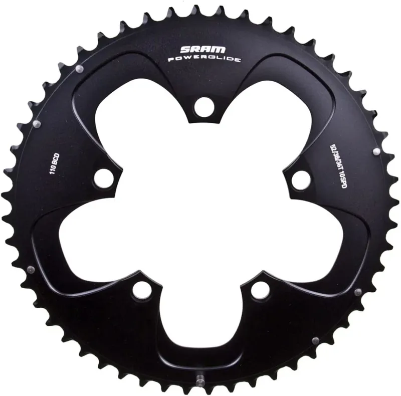 Sram Red Road 110BCD 52T S1 Chainring in Black