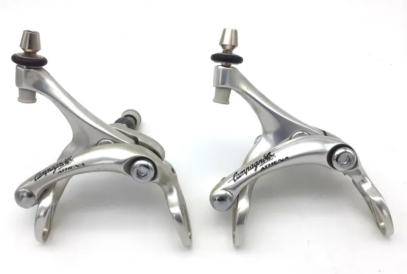 Campagnolo Athena Dual Pivot Brake Caliper Set in Silver NOS 1996-98 NO PADS