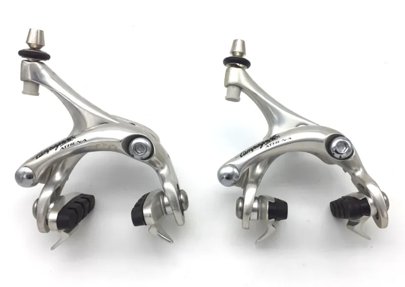 Campagnolo Athena Dual Pivot Brake Caliper Set in Silver NOS 1996-98