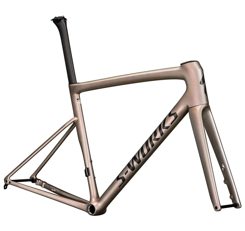 Specialized S-Works Tarmac SL8 Frameset in Gloss Viavi Red Gold Over Silver-2