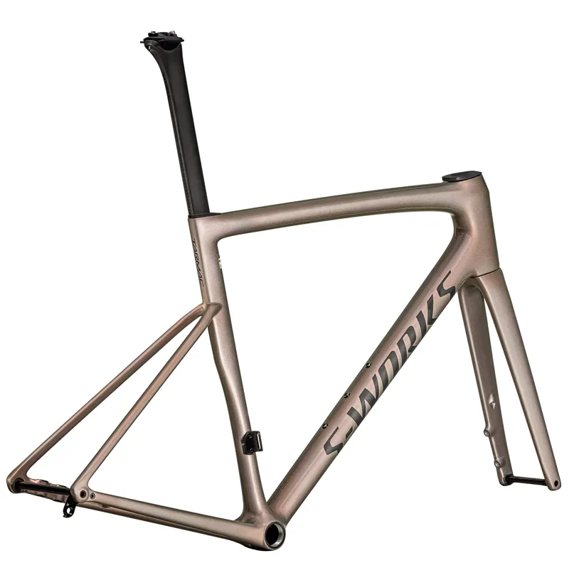 Specialized S-Works Tarmac SL8 Frameset in Gloss Viavi Red Gold Over Silver-1