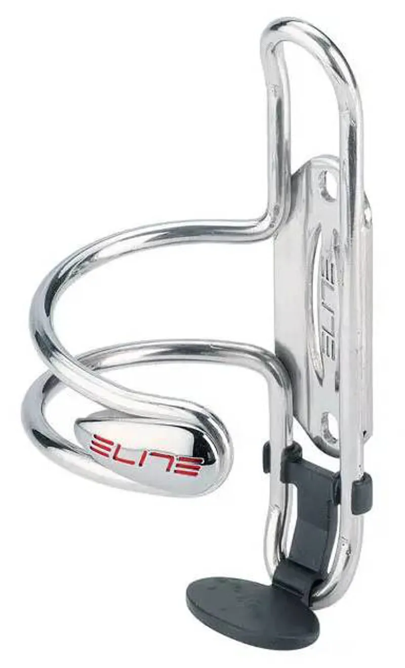 Elite Ciussi Gel Side Entry Bike Bottle Cage in Silver