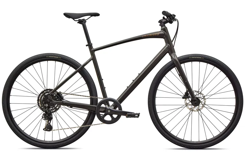 Specialized Sirrus X 2. 0 Hybrid in OBSIDIAN/ BURNT GOLD FROST
