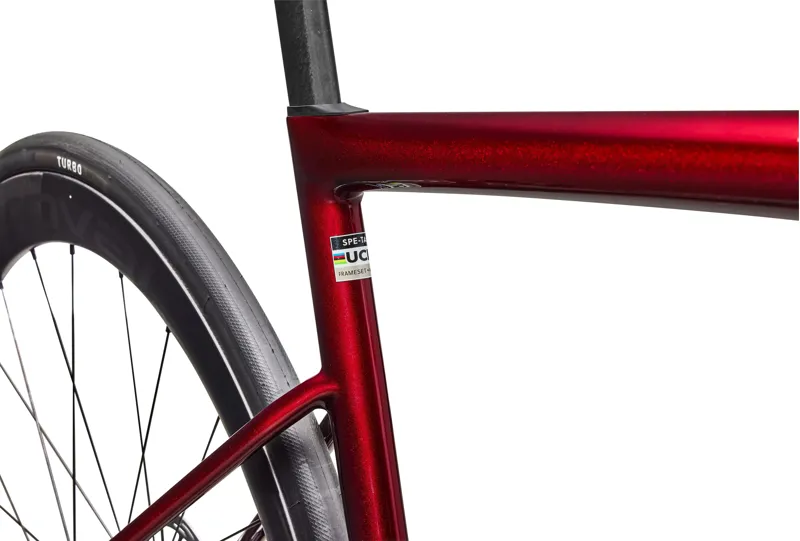 Specialized Tarmac SL8 Pro with SRAM Force AXS in Gloss Red Sky / Chrome-5