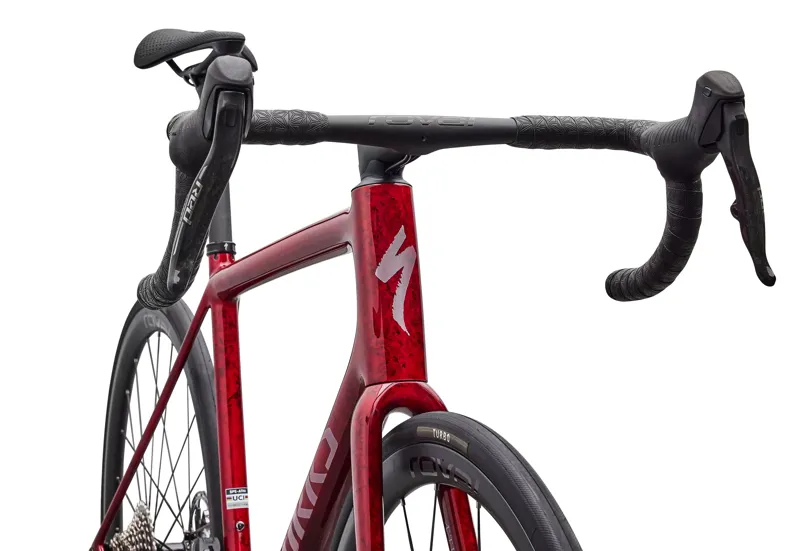 Specialized S-Works Aethos 2 with Sram Red AXS in Red and Sandstone Base-4