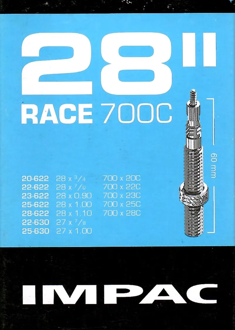 Impac 60mm Presta Tube 700x20-28
