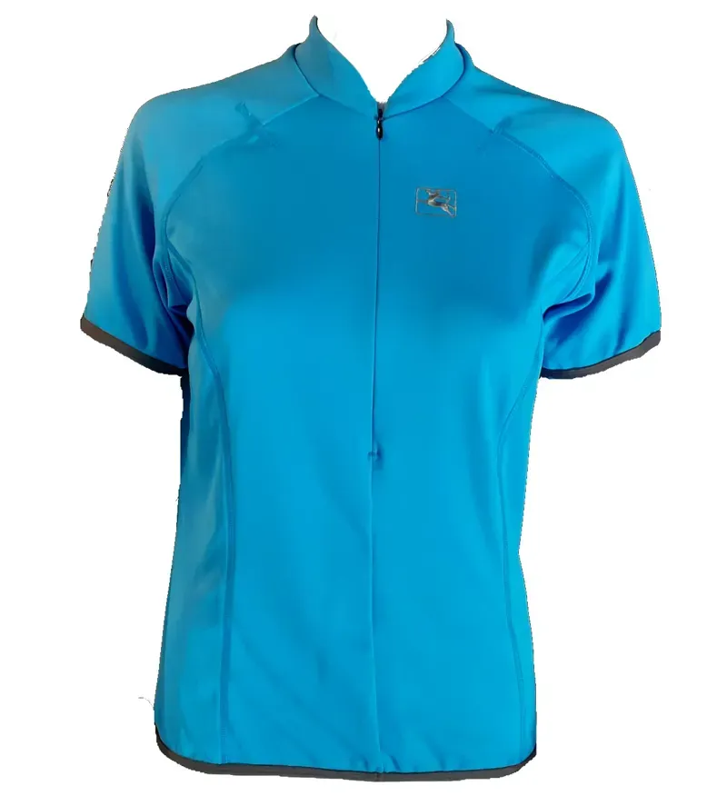Giordanna Donna Womens Short Sleeve Jersey in Blue size Large