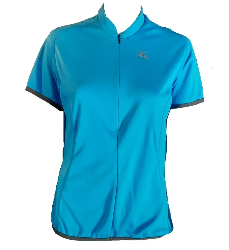 Giordanna Donna Womens Short Sleeve Jersey in Blue size XXL