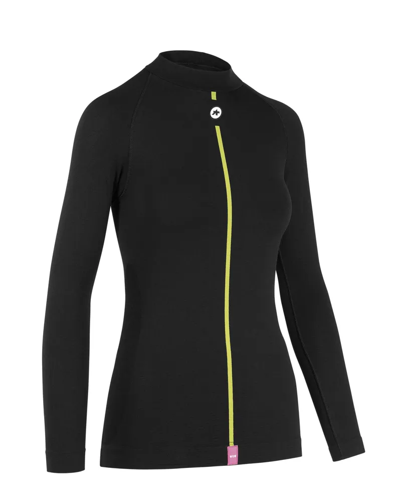 Assos Womens Spring/Fall Long Sleeve Skin Layer Base Layer in Black size XS-1