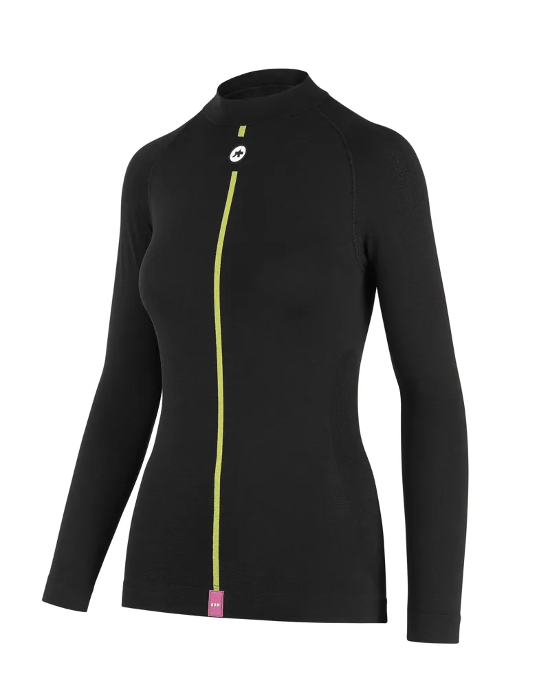 Assos Womens Spring/Fall Long Sleeve Skin Layer Base Layer in Black size XS-3