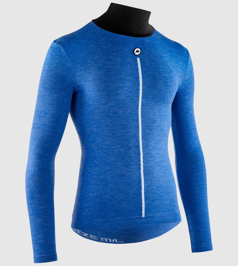 Assos P1 Ultraz Winter Long Sleeve Base Skin Layer in Calypso Blue-1