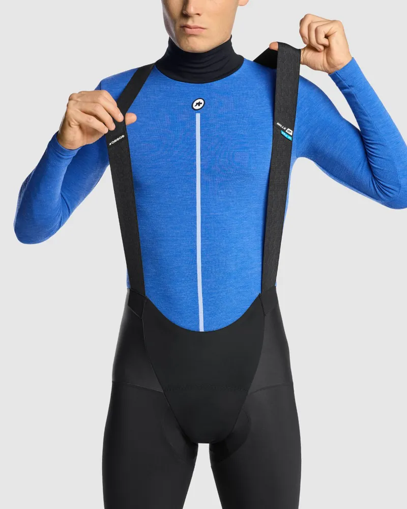Assos P1 Ultraz Winter Long Sleeve Base Skin Layer in Calypso Blue-3