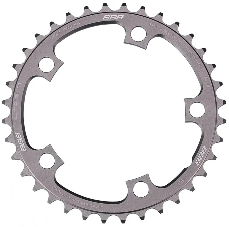 BBB BCR-31 5 Bolt 110 BCD Inner 39t Chainring in Grey