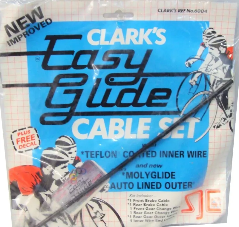Clarks Easy Glide Cable Set in Black Vintage NOS