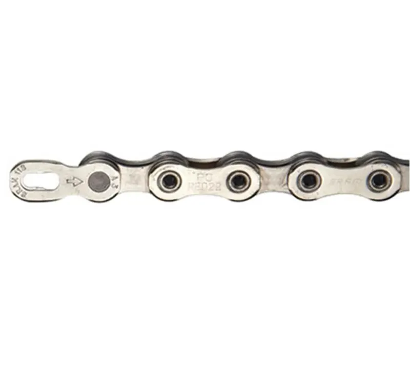 Sram Red 11 Speed Hollow Pin Chain 114 Link With Powerlock in Silver