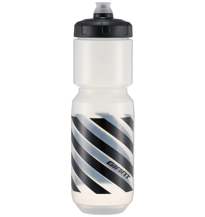 Giant Doublespring Transparent Water Bottle in Clear/Black