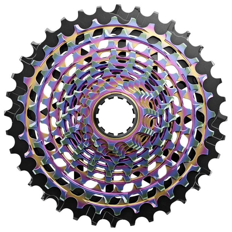 Sram XG-1290 E1 12 Speed Cassette in Rainbow Oil Slick