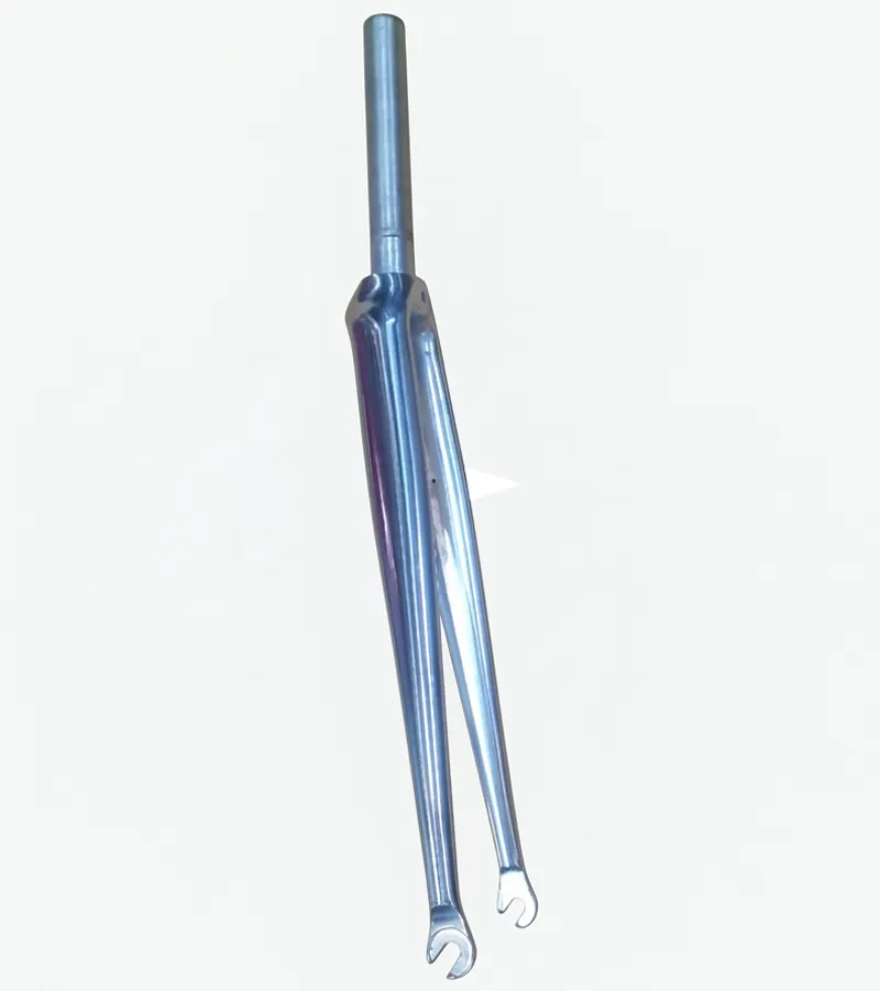 Aprebic Aluminium Straight Blade 1 Inch Threadedless Steerer 700c Road Fork in Polished Aluminium-1