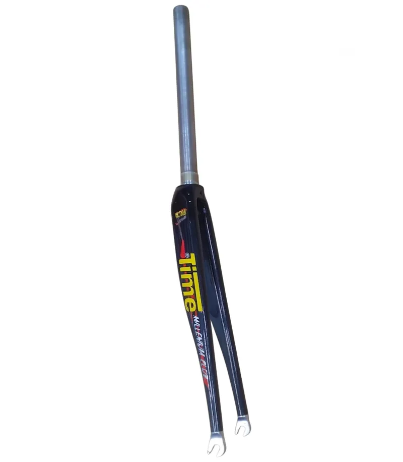 Time Millennium Club Carbon 1 Inch Threadless Forks in Gloss Carbon Weave