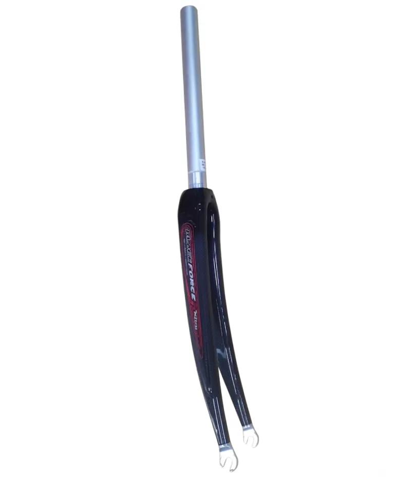 Dedacciai Black Force 4 Carbon Blade 1 1/8 Inch Threadless Forks in Gloss Carbon Weave