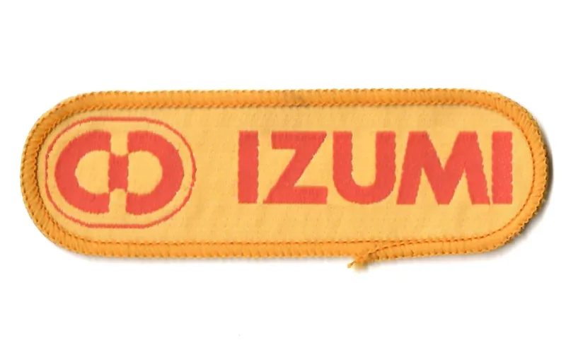 Izumi BMX Sew On Patch in Yellow NOS 1980s