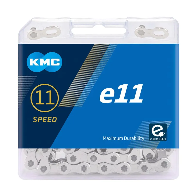 KMC E11 E-Bike 11 Speed Chain 122Links in Silver-1