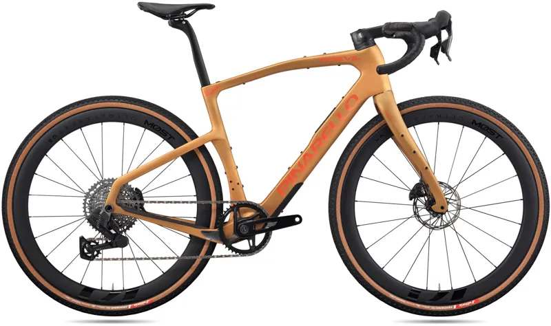 Pinarello Grevil F5 With Sram Rival AXS XPLR and Most Gravel 45 Carbon Wheels in Matt Namib