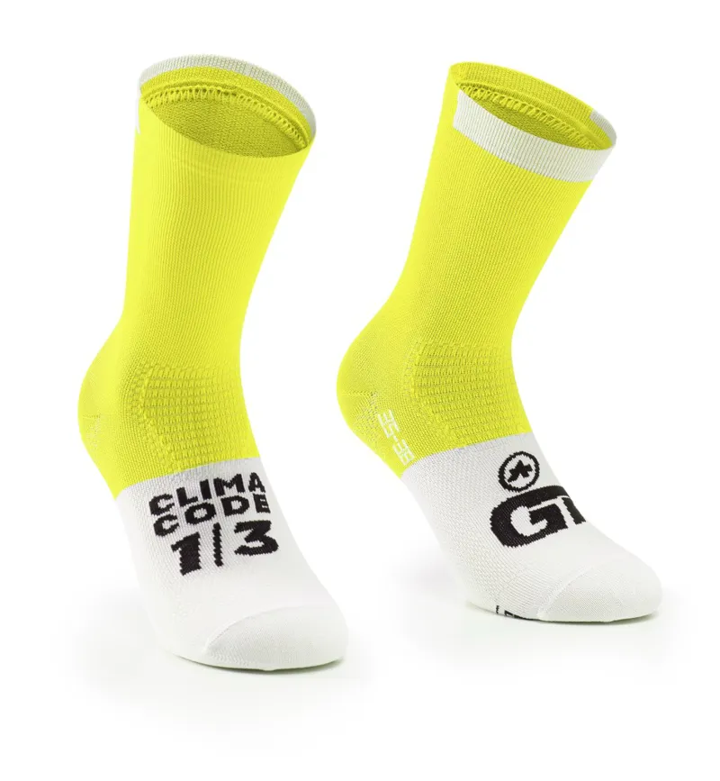 Assos GT C2 Socks in Optic Yellow size 43-46-1
