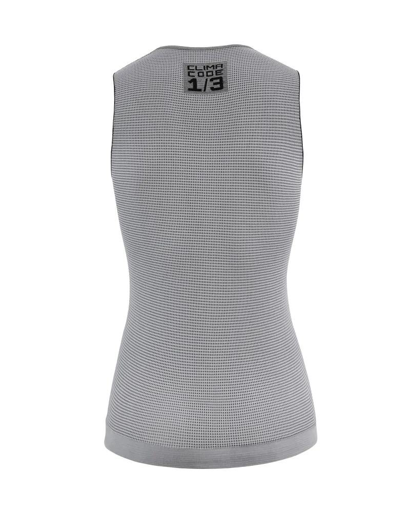 Assos Womens Summer No Sleeve Vest P1 Skin Layer in Grey-2