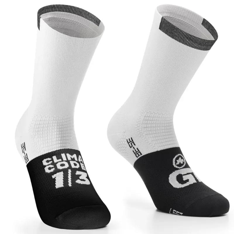 Assos GT C2 Socks in Holly White size 39-42