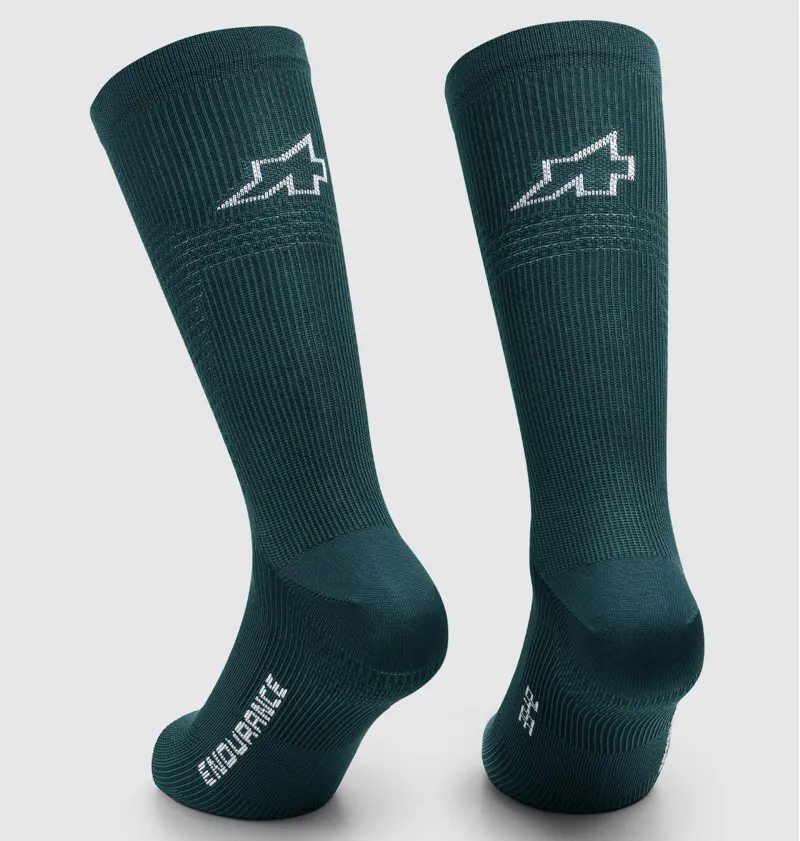 Assos 7inch Endurance S11 Socks in Foundation Green-1