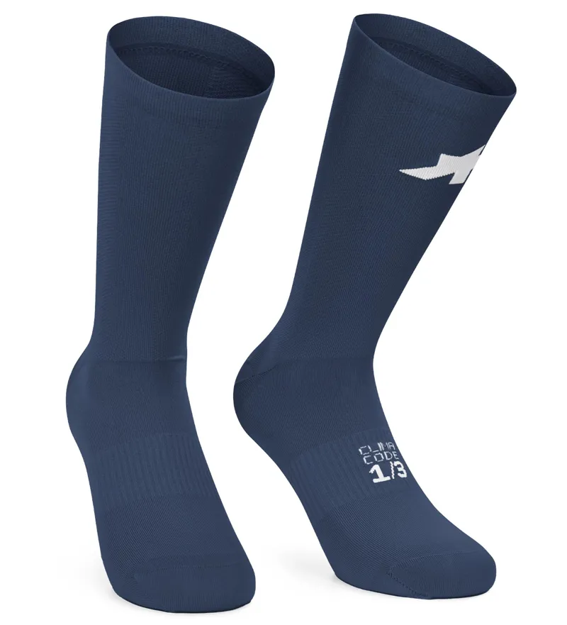 Assos 7inch Racing S11 Socks in Stone Blue