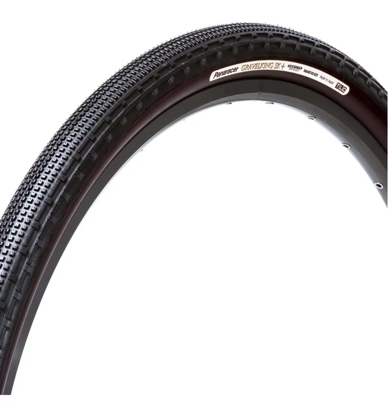 Panaracer Gravelking ZSG Compound ProTite Shield Plus Folding Gravel Bike Tyre in Black 700 x 38c