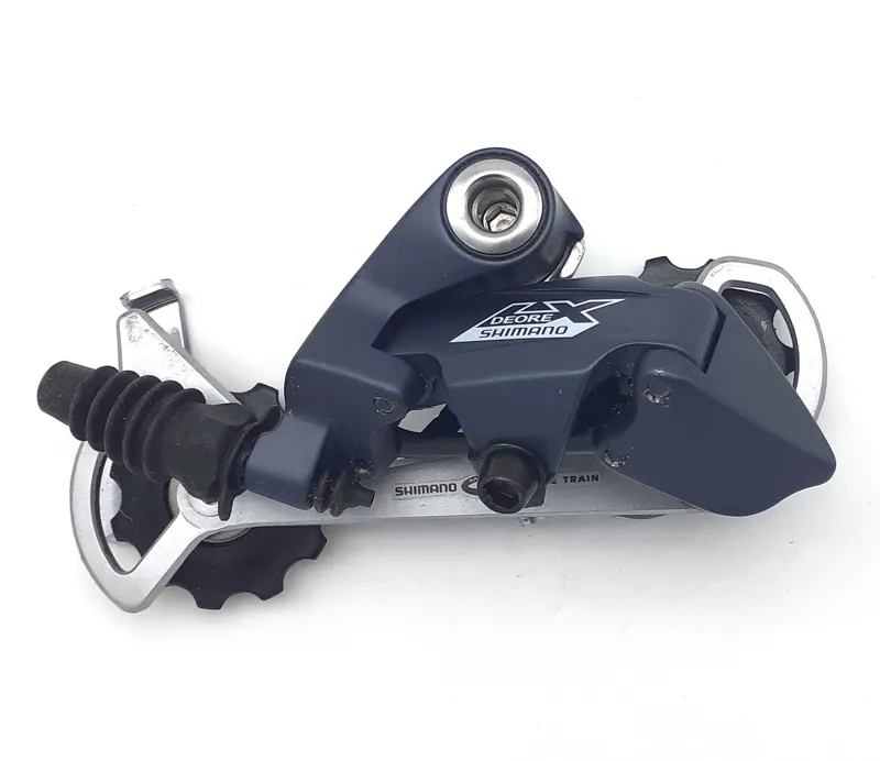 Shimano LX M570 Mega 9 Speed Long Cage Rear Derailleur in Grey NOS-1