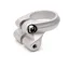 31.8mm Seatpost Clamp with Rack Mount in Silver
